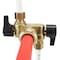 Apollo 1/2 in. Brass Push-To-Connect x 3/8 in. O.D. Comp. Dual Opposed Outlet Dual Shut-Off 1/4-Turn Stop FSBDVO1238C - alternate 4